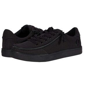 NEW Billy Footwear Mens Sneaker Low Top Zip Up Black Adaptive Size 7 M KF230